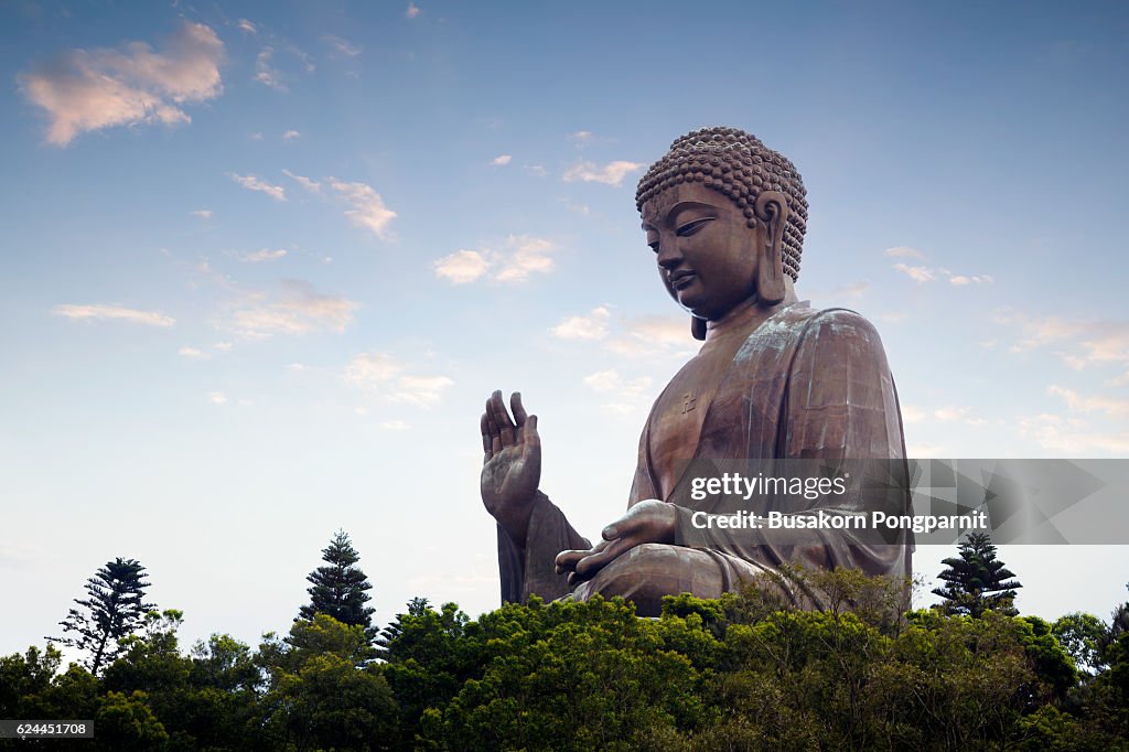 Tian tan buddha in the morniing