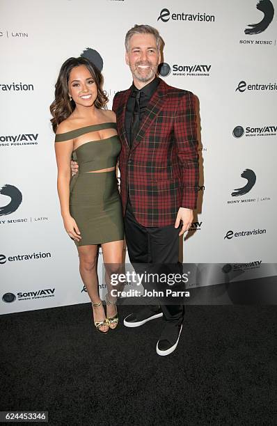 Becky G and Nir Seroussi attend Sony Music Latin Celebrates Its Artists at Their Official Latin Grammy After Party on November 17, 2016 in Las Vegas,...
