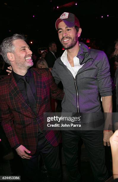 Nir Seroussi and Enrique Iglesias attend Sony Music Latin Celebrates Its Artists at Their Official Latin Grammy After Party on November 17, 2016 in...