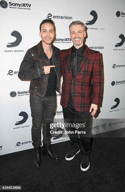 Prince Royce and Nir Seroussi. Attend Sony Music Latin Celebrates Its Artists at Their Official Latin Grammy After Party on November 17, 2016 in Las...