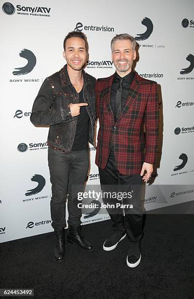 Prince Royce and Nir Seroussi attend Sony Music Latin Celebrates Its Artists at Their Official Latin Grammy After Party on November 17, 2016 in Las...