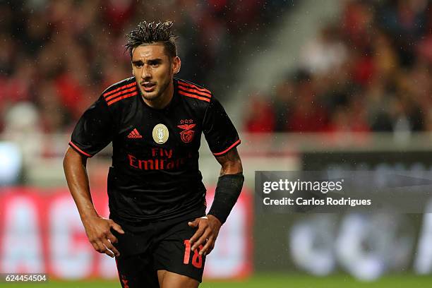 Benfica's forward Eduardo Salvio from Argentina during the SL Benfica v CS Maritimo - Portuguese Cup round 4 match at Estadio da Luz on November 19,...