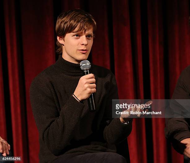 Actor Lucas Hedges attends The Academy of Motion Picture Arts and Sciences Hosts an Official Academy Screening of MANCHESTER BY THE SEA at MOMA...