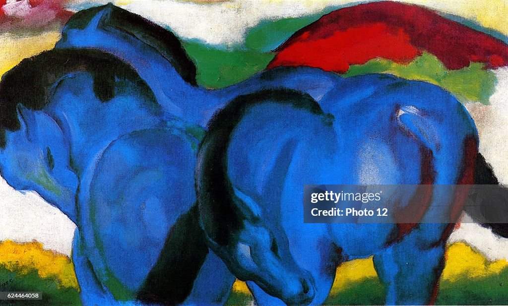 Large Blue Horses.