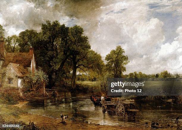 John Constable, Ecole anglaise. The Hay Wain, 1821. Oil on canvas . London, National Gallery.