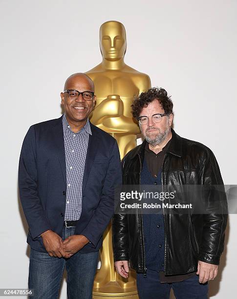 Director of NY Programs and Membership Academy of Motion Picture Arts and Sciences Patrick Harrison and director Kenneth Lonergan attend The Academy...