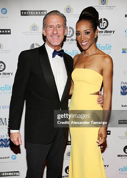 Todd Talbott;Shaun Robinson are seen at the 2016 Alfalit International Gala on November 20, 2016 in Miami, Florida.