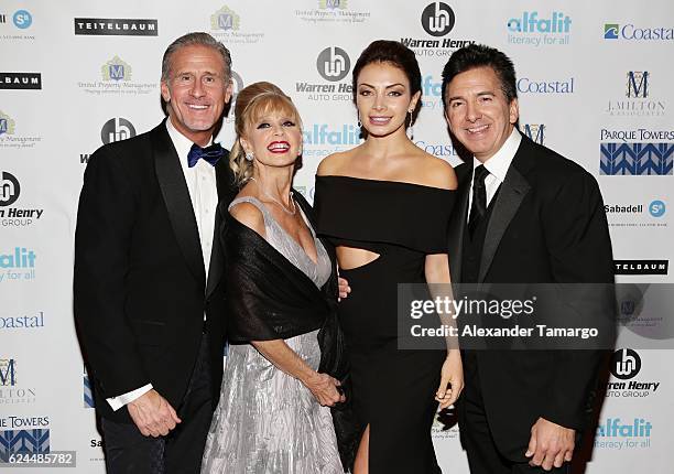 Todd Talbott, BC Talbott, Alexandra Mendoza and Joseph Milton are seen at the 2016 Alfalit International Gala on November 20, 2016 in Miami, Florida.