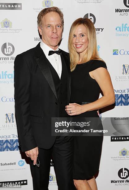 Greg Germann and Martha Champlain are seen at the 2016 Alfalit International Gala on November 20, 2016 in Miami, Florida.