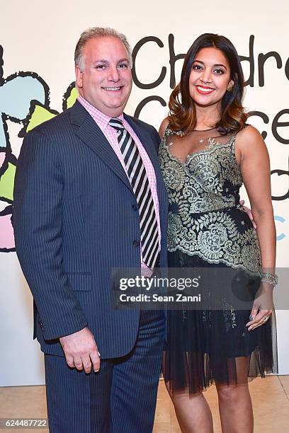 David Bernstein and Kirti Srikant attend Children's Cancer and Blood Foundation Breakthrough Ball at The Plaza Hotel on November 17, 2016 in New York...