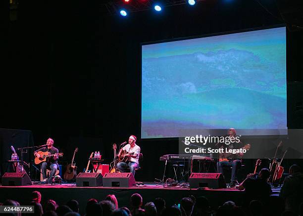 Sully Erna of Godsmack performs an acoustic set at The Majestic Theatre on November 19, 2016 in Detroit, Michigan.