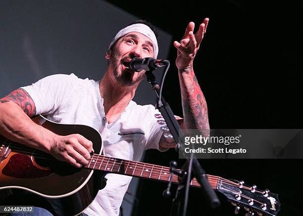 Sully Erna of Godsmack performs an acoustic set at The Majestic Theatre on November 19, 2016 in Detroit, Michigan.