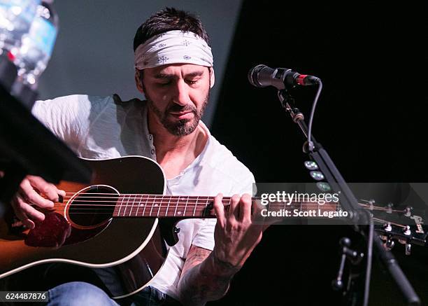 Sully Erna of Godsmack performs an acoustic set at The Majestic Theatre on November 19, 2016 in Detroit, Michigan.