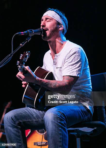 Sully Erna of Godsmack performs an acoustic set at The Majestic Theatre on November 19, 2016 in Detroit, Michigan.