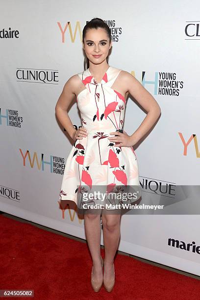 Actress Vanessa Marano attends the 1st annual Marie Claire Young Women's Honors at Marina del Rey Marriott on November 19, 2016 in Marina del Rey,...