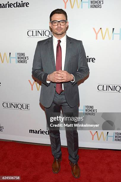 Actor Jonathan Bennett attends the 1st annual Marie Claire Young Women's Honors at Marina del Rey Marriott on November 19, 2016 in Marina del Rey,...