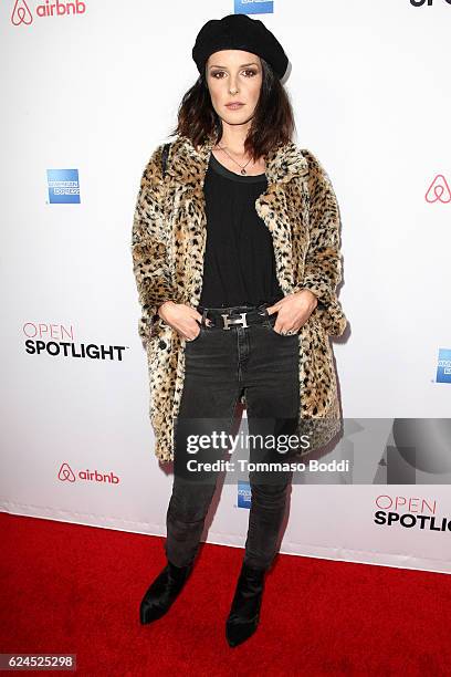 Shenae Grimes attends the 3rd Annual Airbnb Open Spotlight at Various Locations on November 19, 2016 in Los Angeles, California.