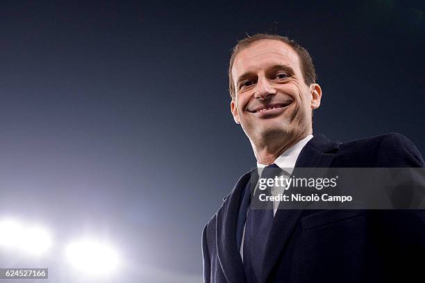 Massimiliano Allegri, head coach of Juventus FC, looks on before the Serie A football match between Juventus FC and Pescara Calcio.