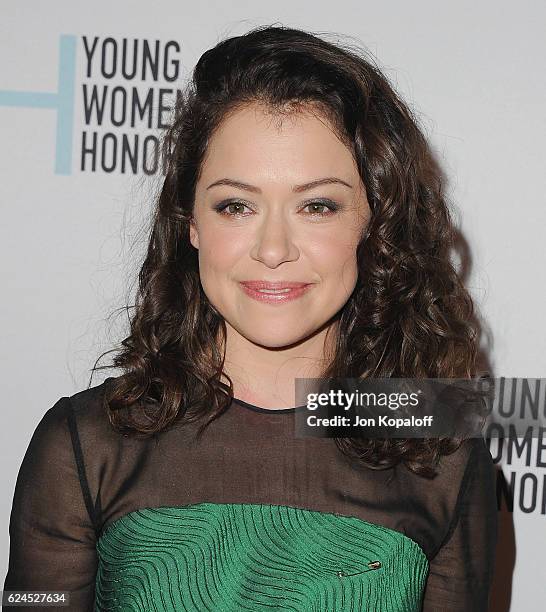 Actress Tatiana Maslany arrives at the 1st Annual Marie Claire Young Women's Honors at Marina del Rey Marriott on November 19, 2016 in Marina del...