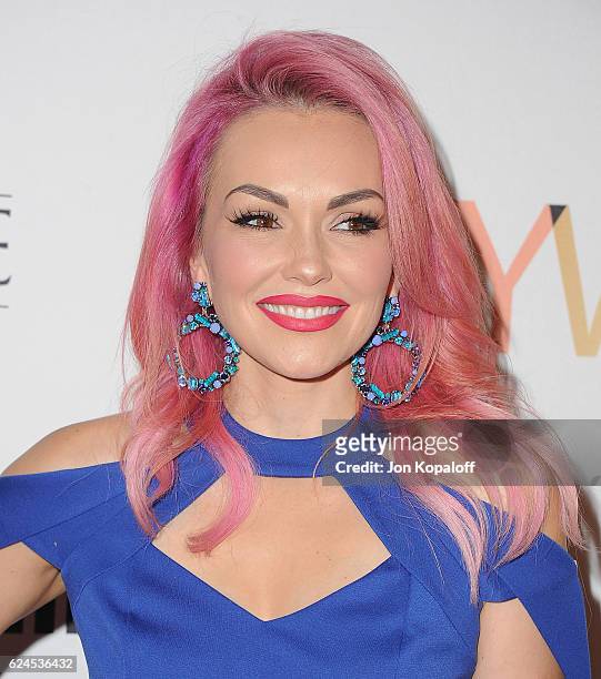 Social influencer Kandee Johnson arrives at the 1st Annual Marie Claire Young Women's Honors at Marina del Rey Marriott on November 19, 2016 in...