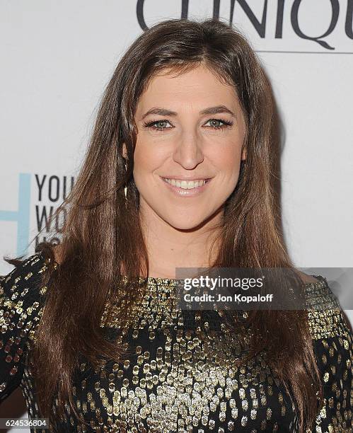 Actress Mayim Bialik arrives at the 1st Annual Marie Claire Young Women's Honors at Marina del Rey Marriott on November 19, 2016 in Marina del Rey,...