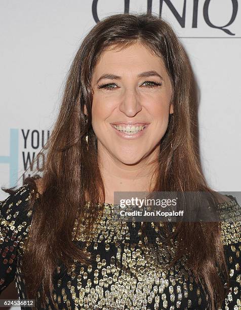 Actress Mayim Bialik arrives at the 1st Annual Marie Claire Young Women's Honors at Marina del Rey Marriott on November 19, 2016 in Marina del Rey,...