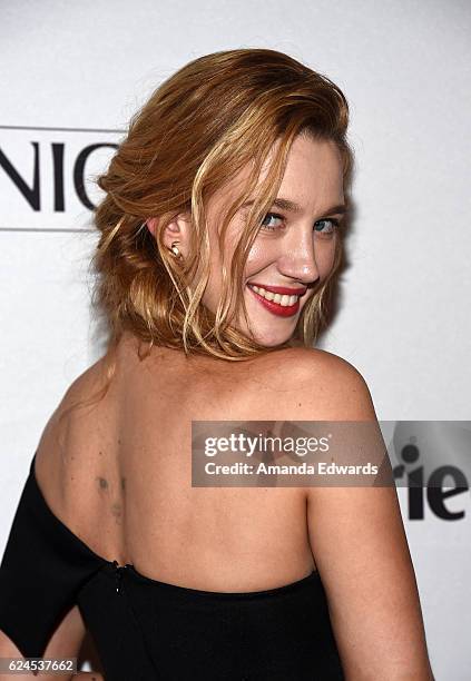 Actress Yael Grobglas arrives at the 1st Annual Marie Claire Young Women's Honors at the Marina del Rey Marriott on November 19, 2016 in Marina del...