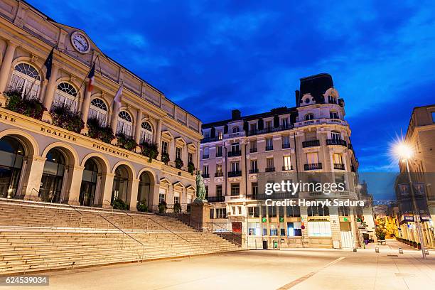 saint etienne town hall - saint étienne photos et images de collection