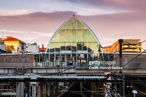 gare de montpellier-saint-roch - hérault stockfoto's en -beelden