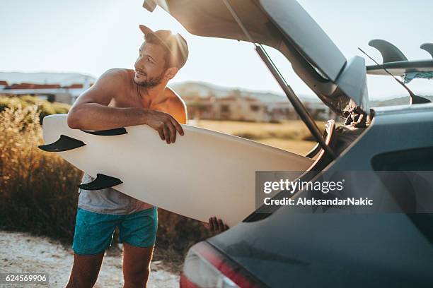 unpack surfboards, and go!!! - semi dress stock pictures, royalty-free photos & images