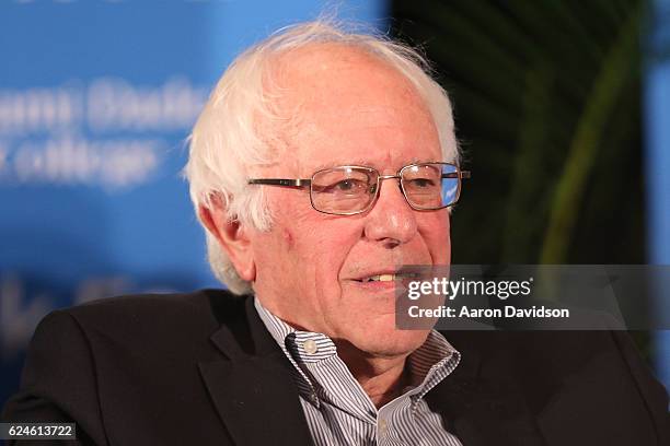 Bernie Sanders attends the Miami Book Fair on November 19, 2016 in Miami, Florida.