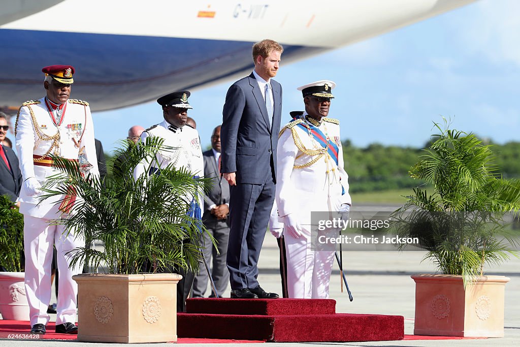 Prince Harry Visits The Caribbean - Day 1