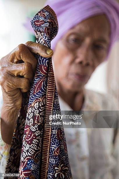 Rifaiah Batik is one of the motives that characterize the community Rifa'iyah in Batang, Central Java, Indonesia on 20 November 2016. Rifa'iyah title...