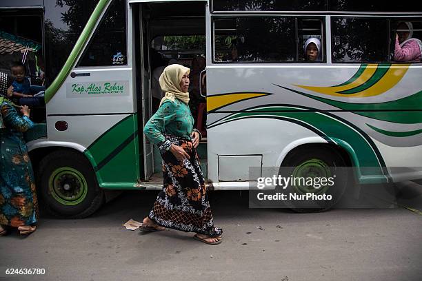 Rifaiah Batik is one of the motives that characterize the community Rifa'iyah in Batang, Central Java, Indonesia on 20 November 2016. Rifa'iyah title...