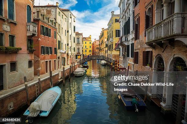 venice canal - castello stock pictures, royalty-free photos & images