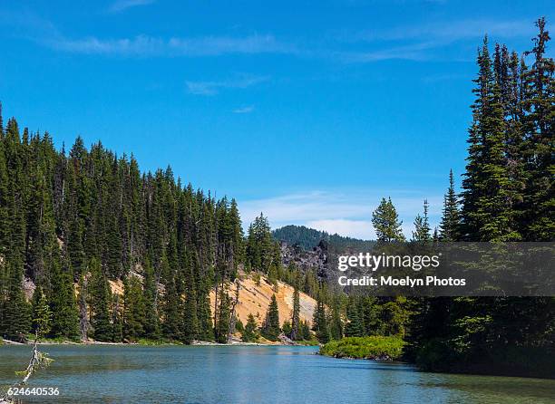 devils lake oregon 08-16-16 - deschutes national forest stock pictures, royalty-free photos & images