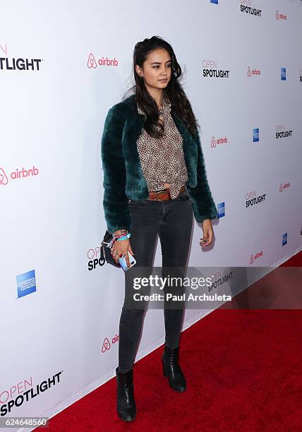 Actress Courtney Eaton attends the 3rd annual Airbnb Open Spotlight on November 19, 2016 in Los Angeles, California.