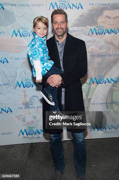 Andrew Nicolas Hermann and Peter Hermann and attend the Disney Special Screening Of "Moana"at Metrograph on November 20, 2016 in New York City.