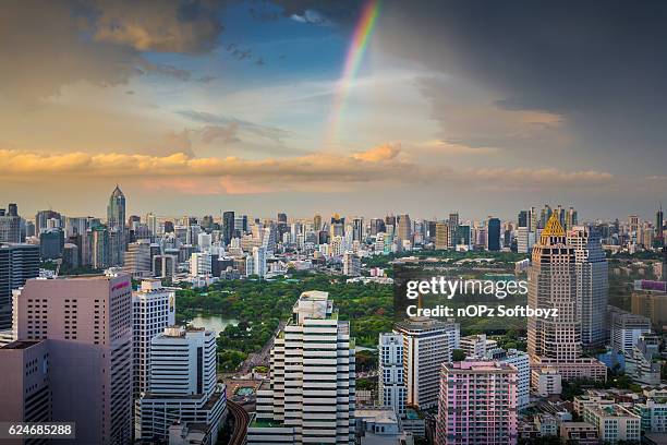 bangkok rainbow - nopz imagens e fotografias de stock