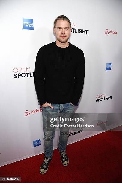 Actor Chord Overstreet attends Open Spotlight at The Oasis during Airbnb Open LA - Day 3 on November 19, 2016 in Los Angeles, California.