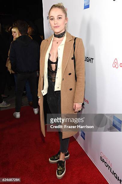 Actress Maika Monroe attends Open Spotlight at The Oasis during Airbnb Open LA - Day 3 on November 19, 2016 in Los Angeles, California.