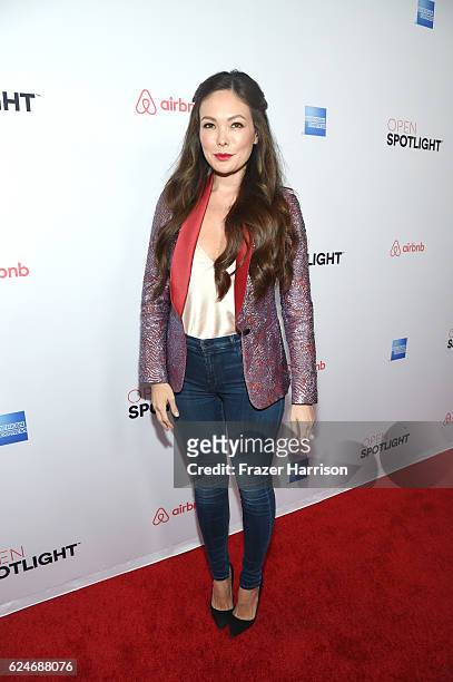 Actress Lindsay Price attends Open Spotlight at The Oasis during Airbnb Open LA - Day 3 on November 19, 2016 in Los Angeles, California.