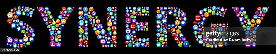 Synergy Internet Circle Vector Graphic Illustration High-Res Vector ...