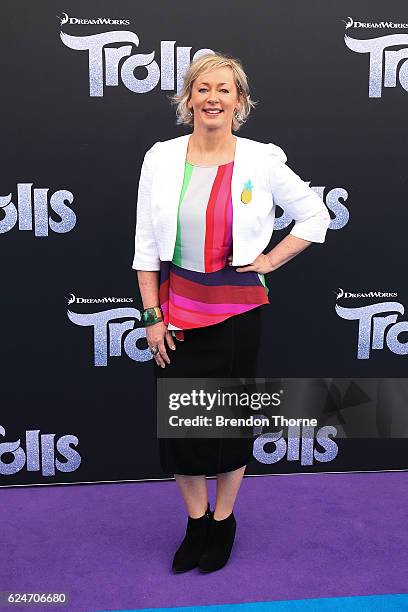 Amanda Keller arrives at the 'Trolls' Australian Premiere on November 20, 2016 in Sydney, Australia.