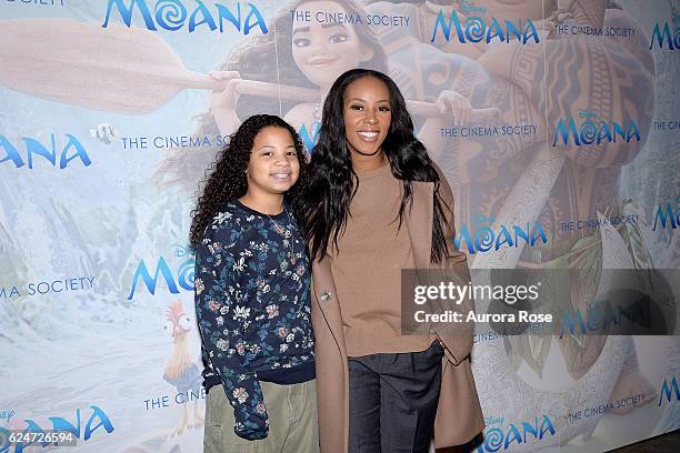 Summer Chamblin and June Ambrose attend Disney & The Cinema Society Host a Special Screening of "Moana" at Metrograph on November 20, 2016 in New...