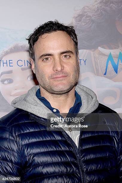 Dominic Fumusa attends Disney & The Cinema Society Host a Special Screening of "Moana" at Metrograph on November 20, 2016 in New York City.