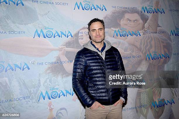 Dominic Fumusa attends Disney & The Cinema Society Host a Special Screening of "Moana" at Metrograph on November 20, 2016 in New York City.