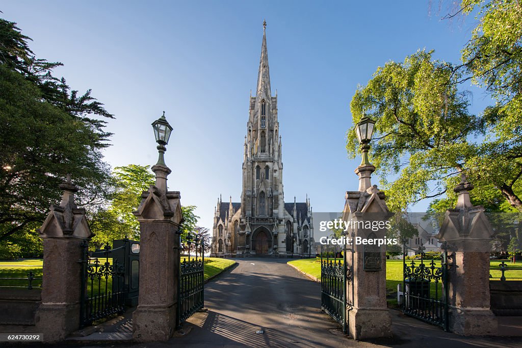 The First Church of Otago in Dunedin, New Zealand.