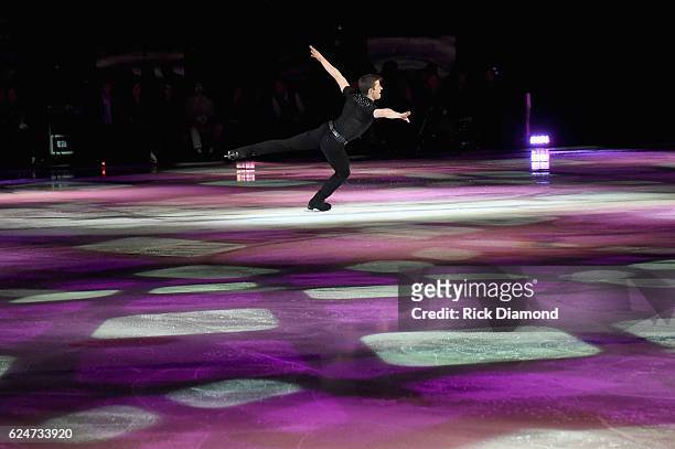 Jeffrey Buttle performs at an Evening with Scott Hamilton and Friends to Benefit Scott Hamilton Cares Foundation at Bridgestone Arena on November 20,...