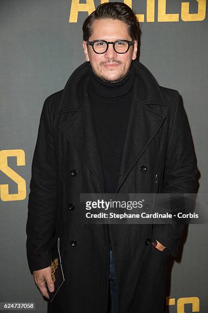 Matthias Van Khache attends the "Allied - Allies"- Paris Premiere at Cinema UGC Normandie on November 20, 2016 in Paris, France.